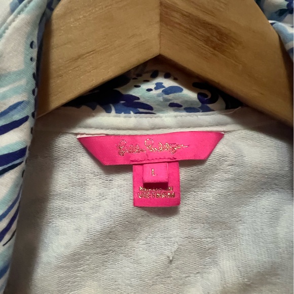 Lilly Pulitzer Leona Full Zip Size Large - Picture 4 of 7